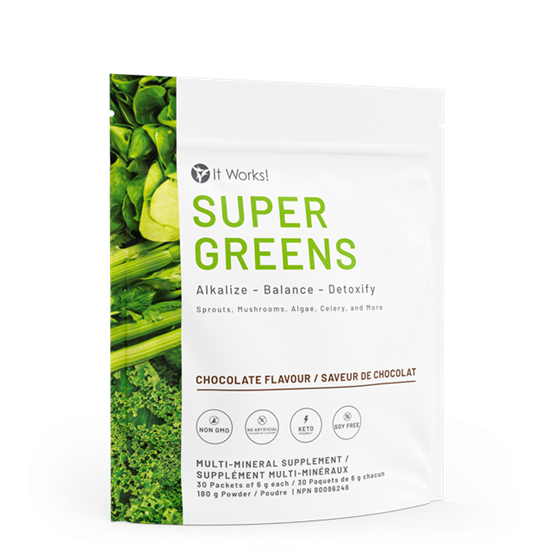 Conditionnement Super Greens Chocolate It Works
